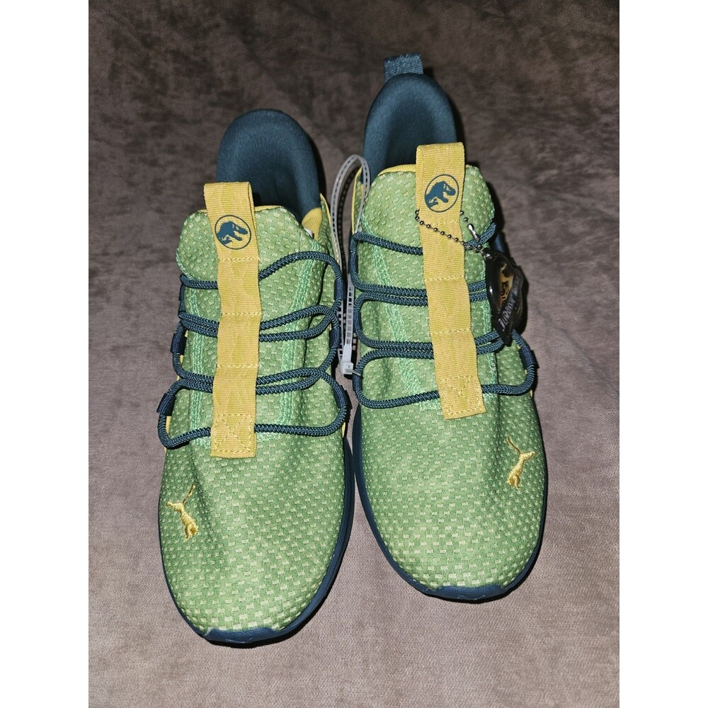 PUMA x Jurassic World Sneakers Green Yellow Men’s 6 EU 38 NEW Dinosaur Shoes